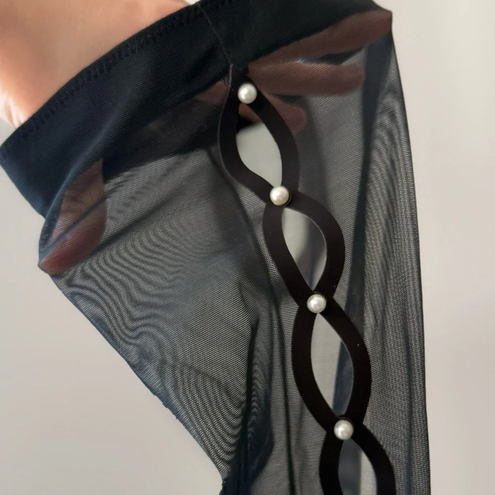 New Jimmy Choo Psyche 95 mesh over-the-knee boots $1,895 - Picture 11 of 13